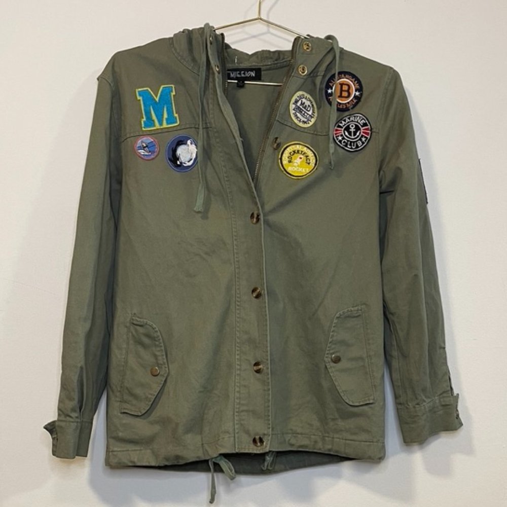 Mieeion Patchwork Jacket With Hood - image 1